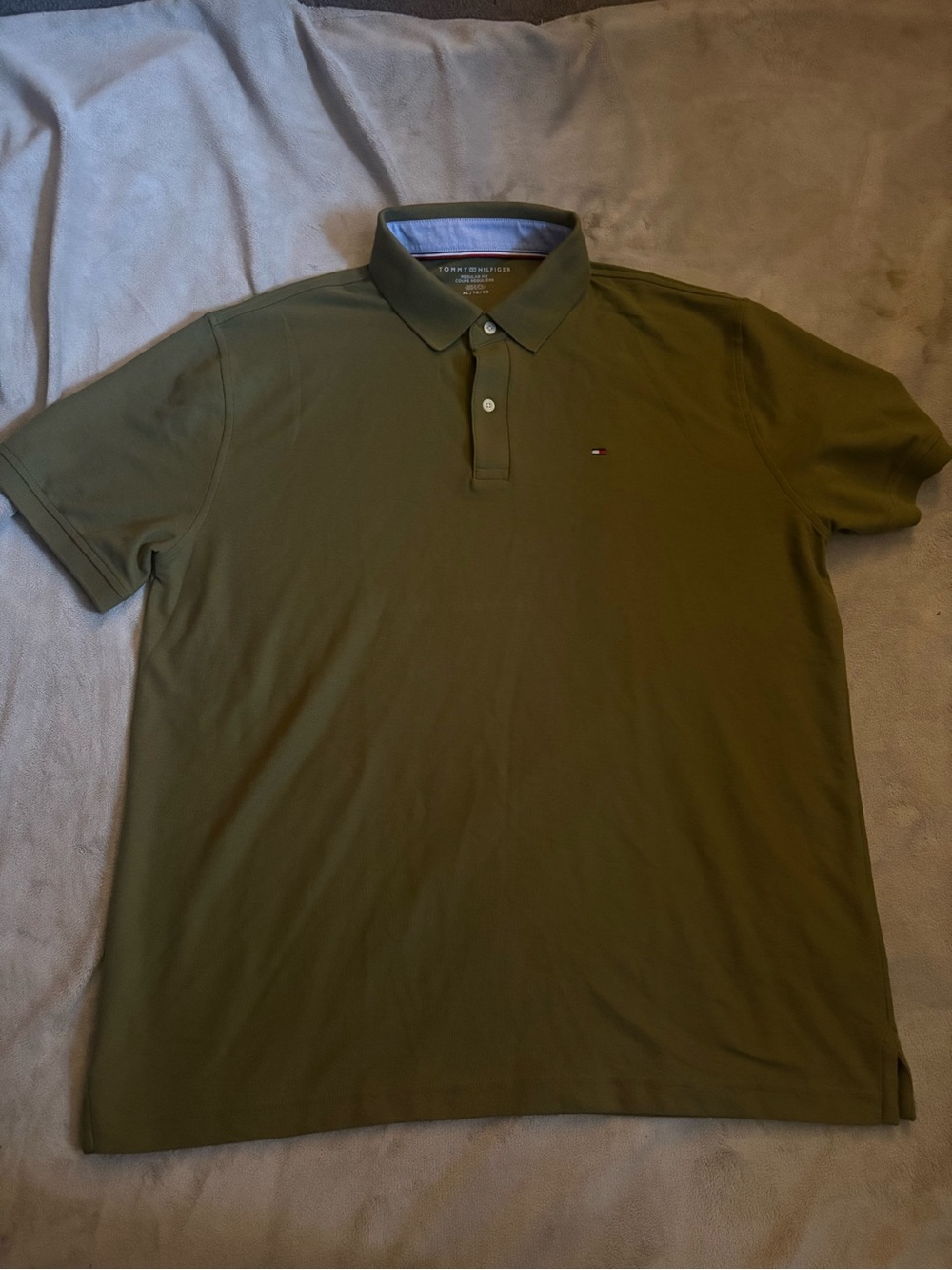 Tommy Hilfiger Olive Mens Polo